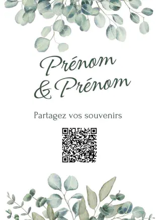 Affiche QR code Éveil Végétal