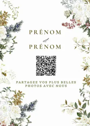 Affiche QR code Symphonie de Flore