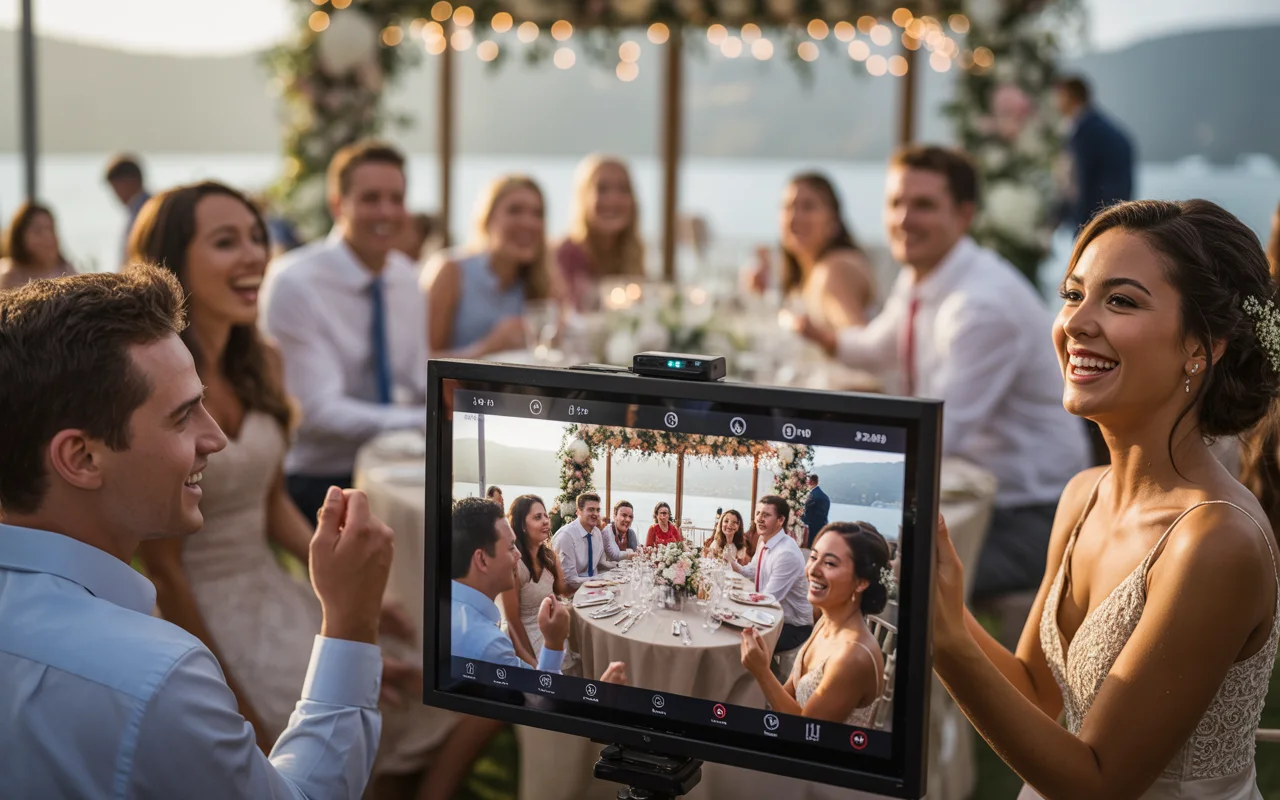 Afficher les photos de vos invités sur écran pendant la soirée